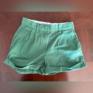 Crewcuts Green Girls Khaki Shorts, NWOT